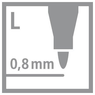Produktbild: STABILO Filzschreiber -   pointMax - 8er Pack - mit 8 verschiedenen Farben