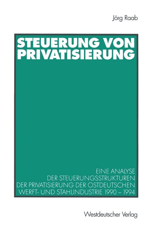 Produktbild: Steuerung von Privatisierung