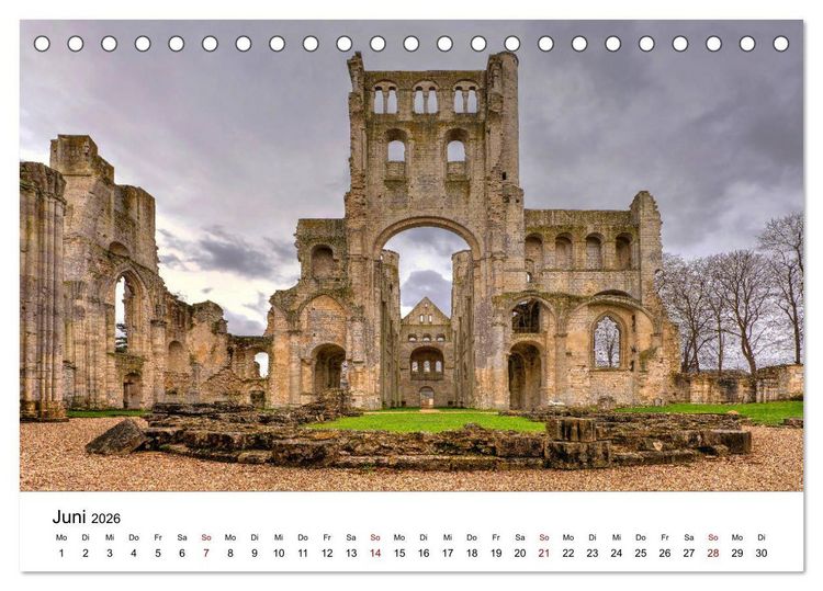 Produktbild: Normandie - Land am Meer (Tischkalender 2026 DIN A5 quer), CALVENDO Monatskalender