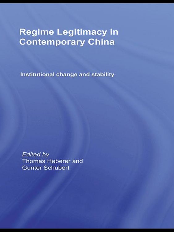 Produktbild: Regime Legitimacy in Contemporary China