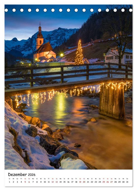 Produktbild: Willkommen im Berchtesgadener Land (Tischkalender 2026 DIN A5 hoch), CALVENDO Monatskalender
