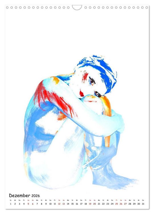 Produktbild: MEL Bodypainting von fru.ch (Wandkalender 2026 DIN A3 hoch), CALVENDO Monatskalender
