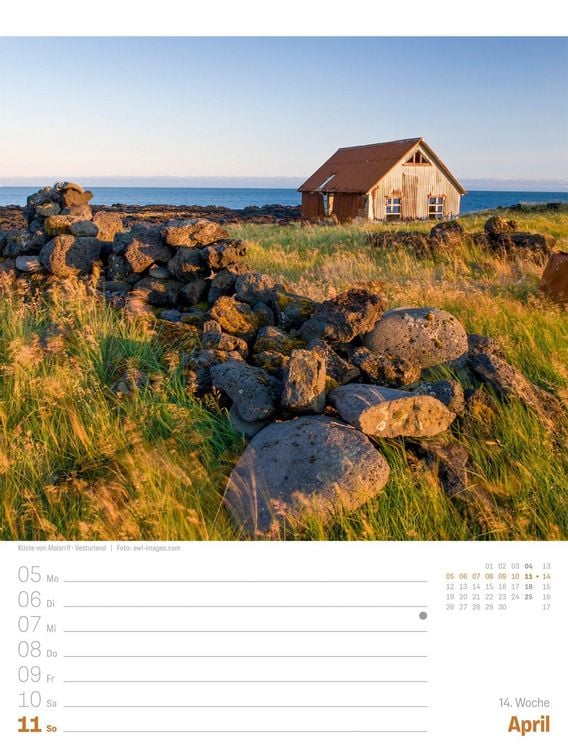 Produktbild: Island Wochenplaner Kalender 2027 | Die Insel aus Feuer und Eis