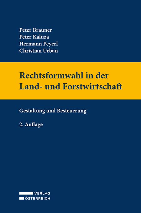 Produktbild: Rechtsformwahl in der Land- und Forstwirtschaft