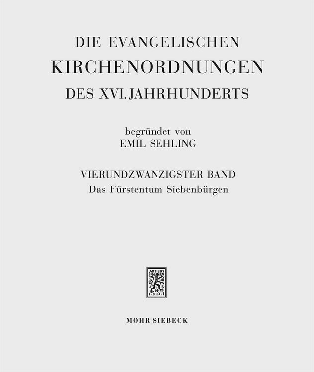 Produktbild: Die evangelischen Kirchenordnungen des XVI. Jahrhunderts