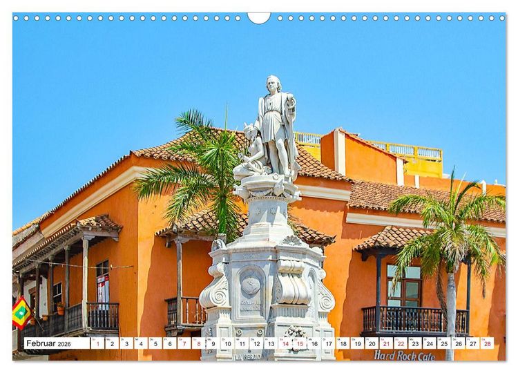 Produktbild: Traumziele Mittelamerikas - Costa Rica, Panama und Kolumbien (Wandkalender 2026 DIN A3 quer), CALVENDO Monatskalender