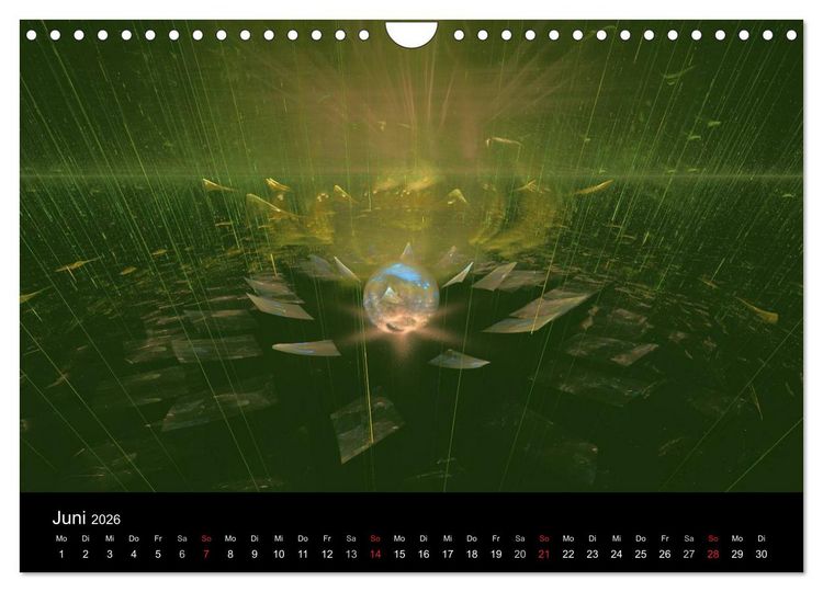 Produktbild: unbekannte Welten (Wandkalender 2026 DIN A4 quer), CALVENDO Monatskalender