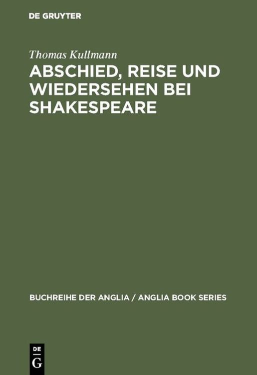 Produktbild: Abschied, Reise und Wiedersehen bei Shakespeare