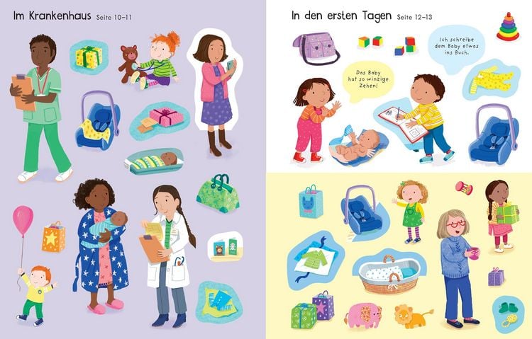 Produktbild: Mein erstes Stickerbuch: Wir bekommen ein Geschwisterchen, Ein Tag in der Schule, Alle meine Freunde
