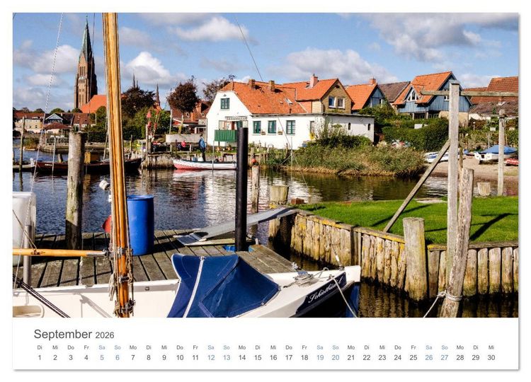 Produktbild: Fischersiedlung Holm an der Schlei (hochwertiger Premium Wandkalender 2026 DIN A2 quer), Kunstdruck in Hochglanz