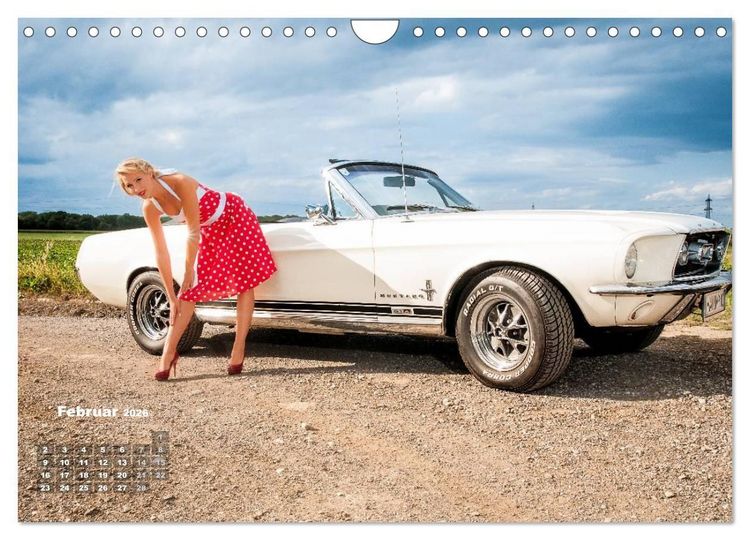 Produktbild: Pin Up Pia & Mustang '67 (Wandkalender 2026 DIN A4 quer), CALVENDO Monatskalender