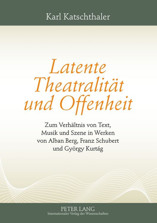 Produktbild: Latente Theatralitaet und Offenheit