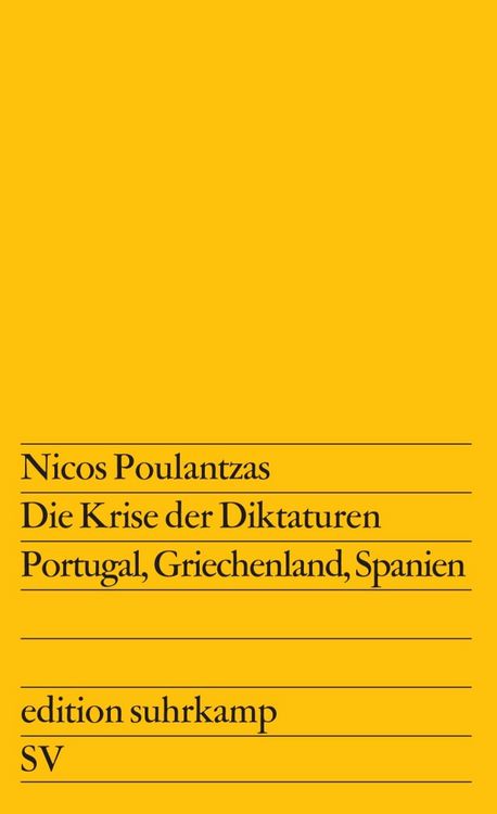 Produktbild: Die Krise der Diktaturen Portugal, Griechenland, Spanien