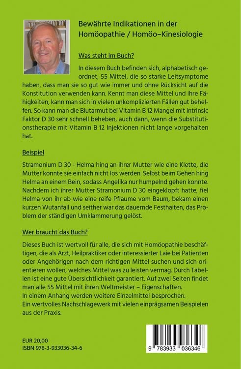 Produktbild: Bew&auml;hrte Indikationen in der Hom&ouml;opathie und in der Hom&ouml;o &ndash; Kinesiologie