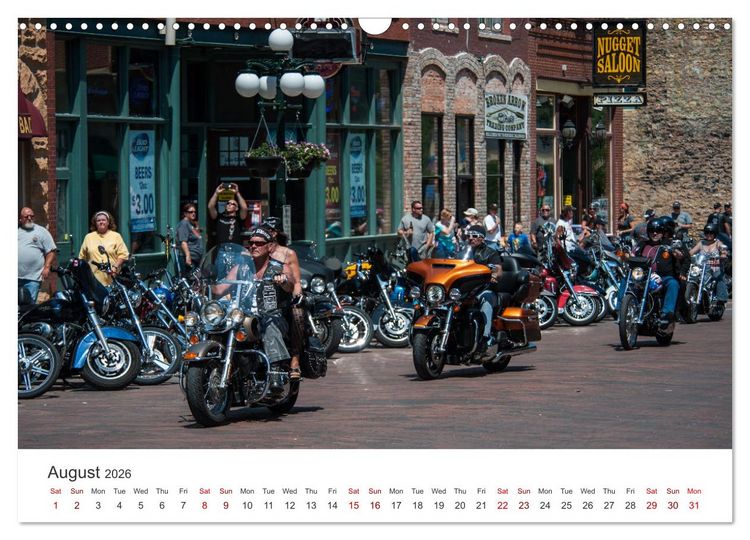 Produktbild: Sturgis - The most famous motorcycle rally in the world (Wall Calendar 2026 DIN A3 landscape), CALVENDO 12 Month Wall Calendar