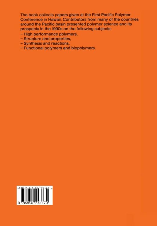 Produktbild: Progress in Pacific Polymer Science