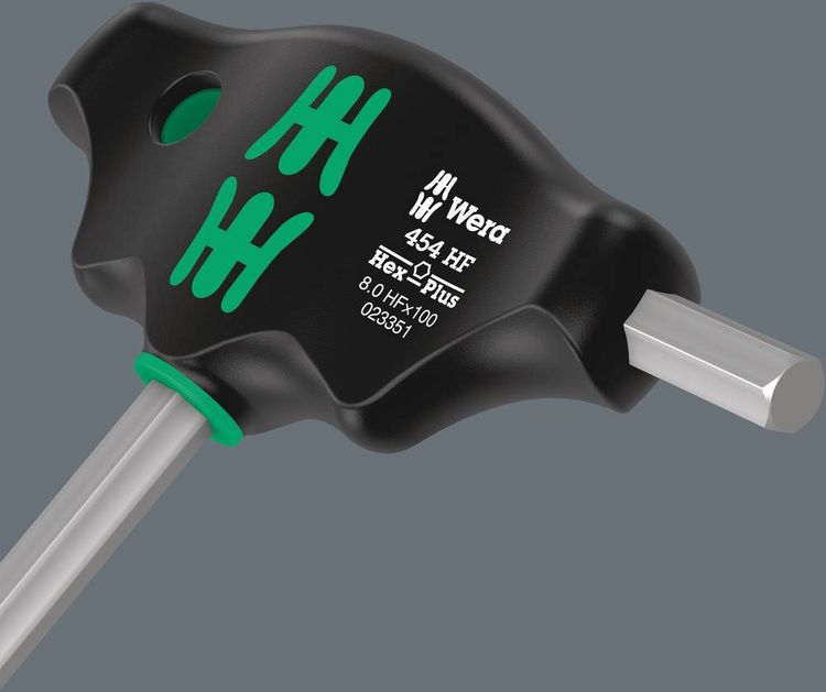 Produktbild: Wera 454 HF Innen-Sechskantschraubendreher Schl&uuml;sselweite (metrisch): 4 mm Klingenl&auml;nge: 200 mm