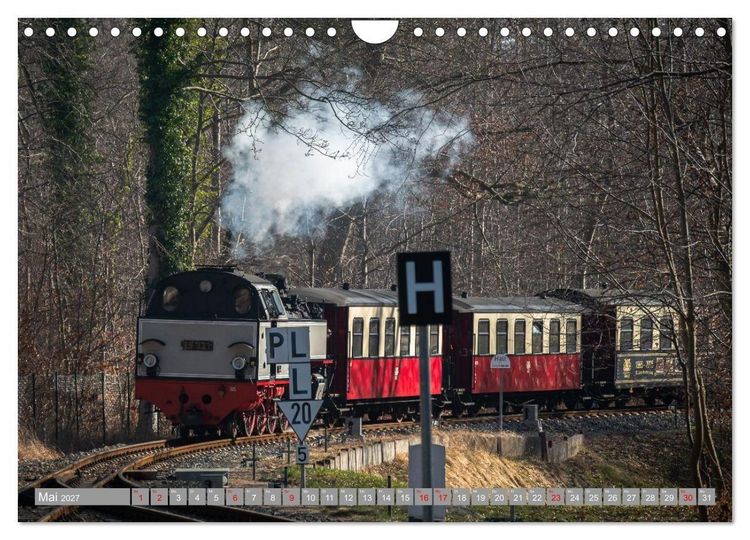 Produktbild: Molli- Mecklenburgische B&auml;derbahn (Wandkalender 2027 DIN A4 quer), CALVENDO Monatskalender