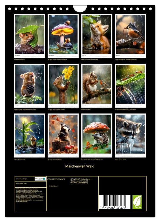 Produktbild: M&auml;rchenwelt Wald (Wandkalender 2026 DIN A4 hoch), CALVENDO Monatskalender
