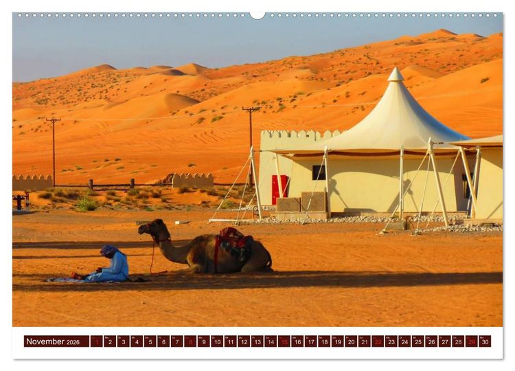 Produktbild: Oman (hochwertiger Premium Wandkalender 2026 DIN A2 quer), Kunstdruck in Hochglanz