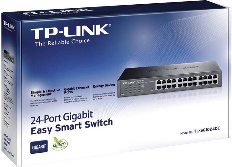 Produktbild: TP-LINK TL-SG1024DE TL-SG1024DE Netzwerk Switch 24 Port 1 GBit/s