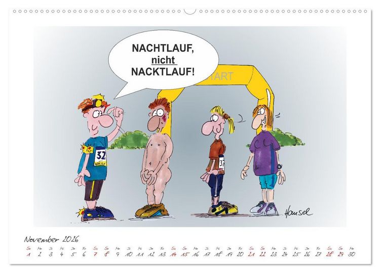 Produktbild: HANSELs kleiner Laufkalender (hochwertiger Premium Wandkalender 2026 DIN A2 quer), Kunstdruck in Hochglanz
