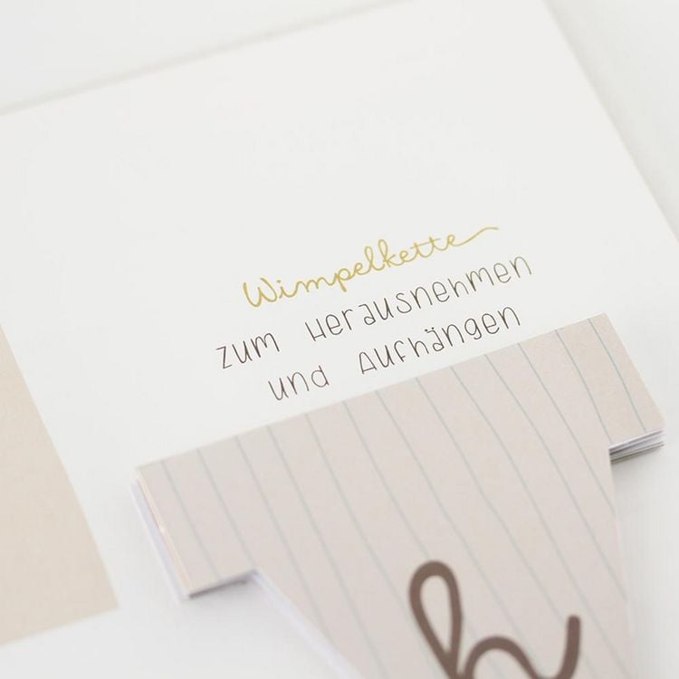 Produktbild: Baby-Album mit Stickerei Mein erstes Jahr
