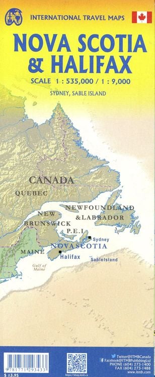Produktbild: Halifax & Nova Scotia 1:9000