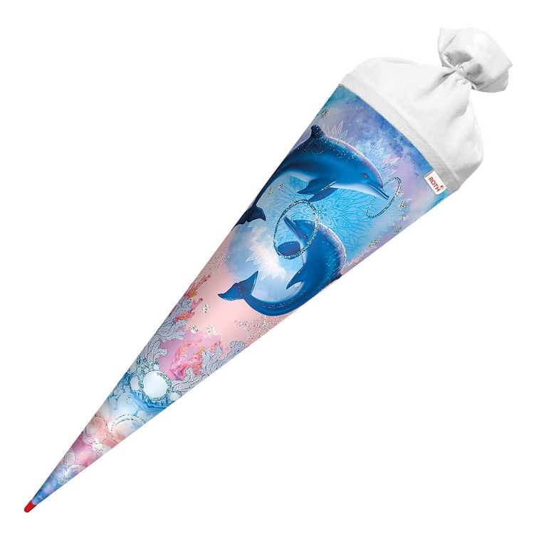 Produktbild: Motivschult&uuml;te 70cm, Delfine, Effekt