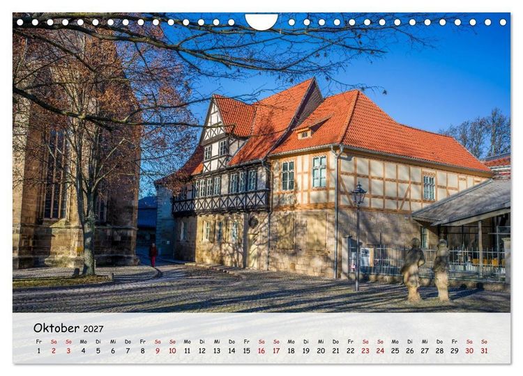 Produktbild: Halberstadt Altstadtarchitektur unweit des Harzes (Wandkalender 2027 DIN A4 quer), CALVENDO Monatskalender