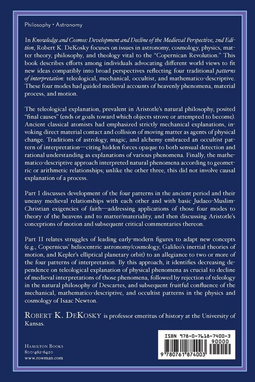 Produktbild: Knowledge and Cosmos