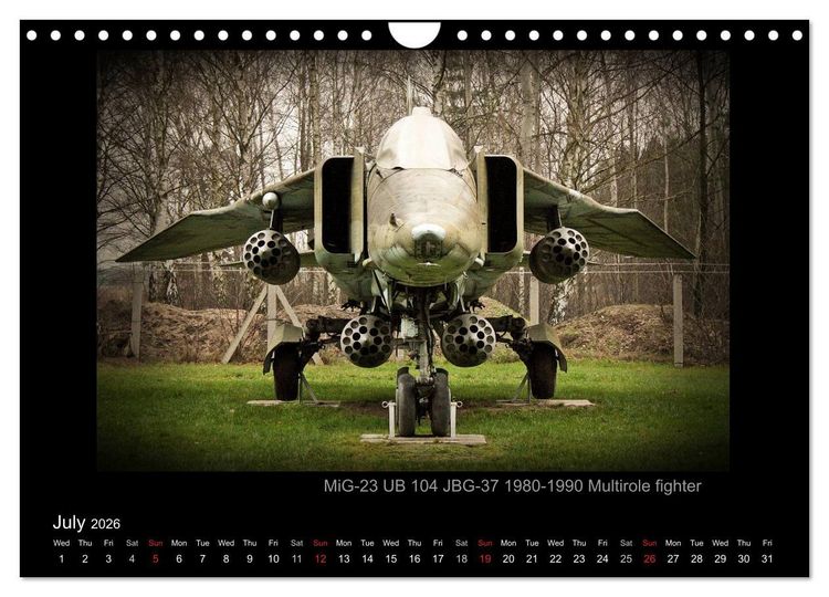 Produktbild: Airplanes and Helicopters of NVA 1957 - 1991 (Wall Calendar 2026 DIN A4 landscape), CALVENDO 12 Month Wall Calendar