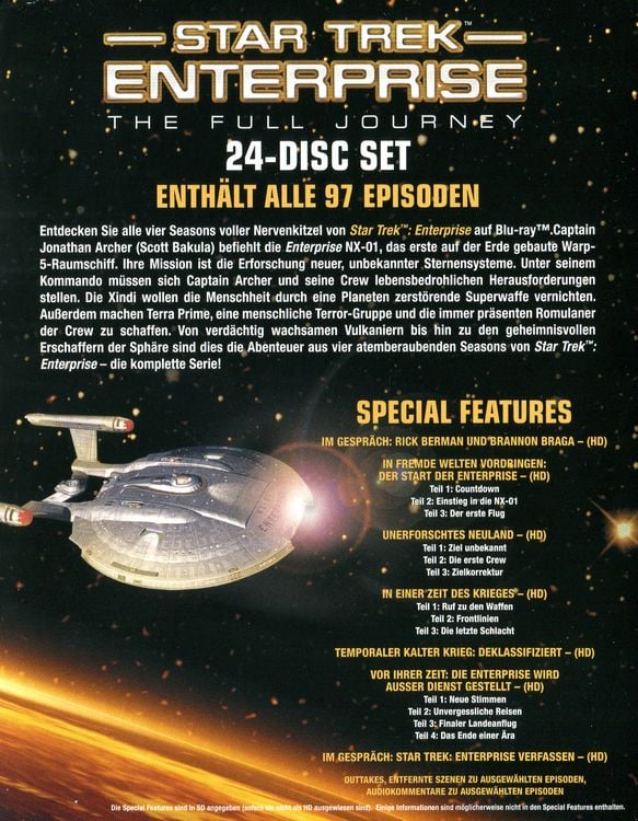 Produktbild: Star Trek - Enterprise/Season 1-4 [24 BRs]