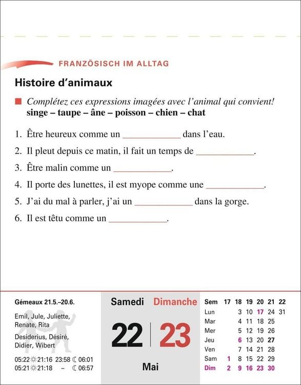 Produktbild: Franz&ouml;sisch Sprachkalender 2027 - Franz&ouml;sisch lernen leicht gemacht - Tagesabrei&szlig;kalender