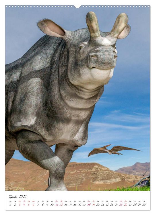 Produktbild: Dinosaurier aus der Vergangenheit (hochwertiger Premium Wandkalender 2026 DIN A2 hoch), Kunstdruck in Hochglanz