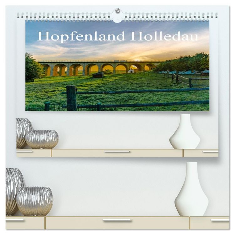 Produktbild: Hopfenland Holledau (hochwertiger Premium Wandkalender 2026 DIN A2 quer), Kunstdruck in Hochglanz