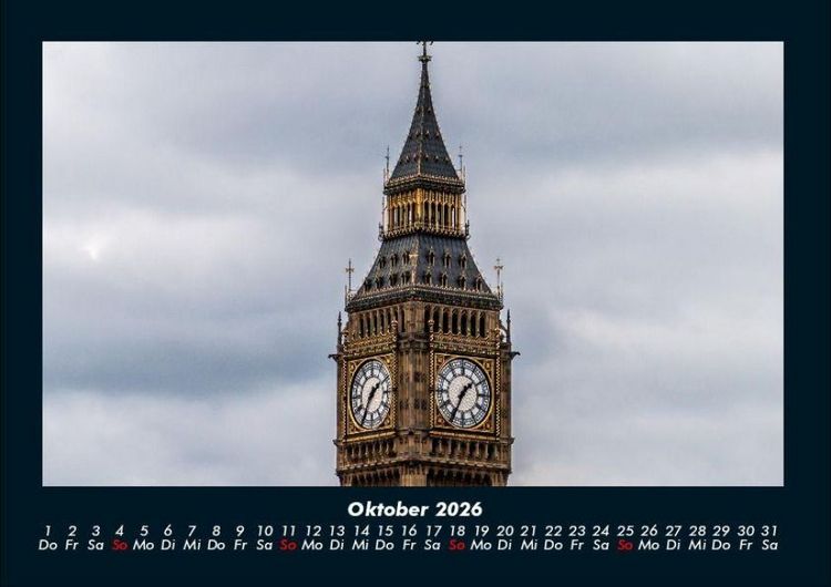 Produktbild: London 2026 Fotokalender DIN A4
