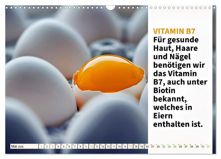 Produktbild: VITAMINE - Gesundheit aus der Natur (Wandkalender 2026 DIN A3 quer), CALVENDO Monatskalender