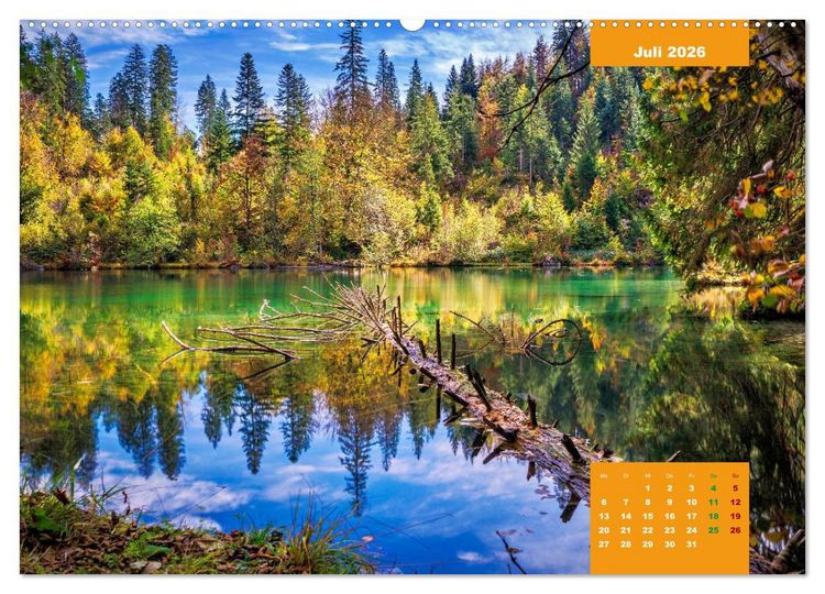 Produktbild: WANDERN &uuml;ber Stock und Stein in der Schweiz (hochwertiger Premium Wandkalender 2026 DIN A2 quer), Kunstdruck in Hochglanz