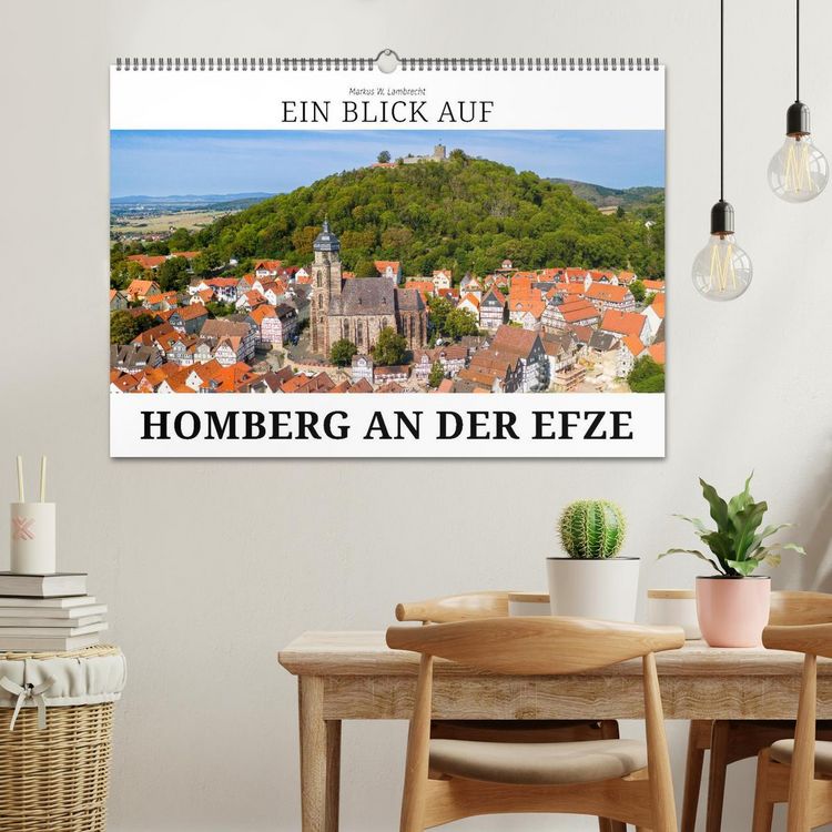 Produktbild: Ein Blick auf Homberg an der Efze in Farbe (Wandkalender 2026 DIN A2 quer), CALVENDO Monatskalender
