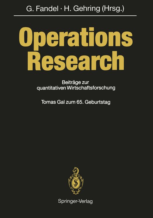 Produktbild: Operations Research