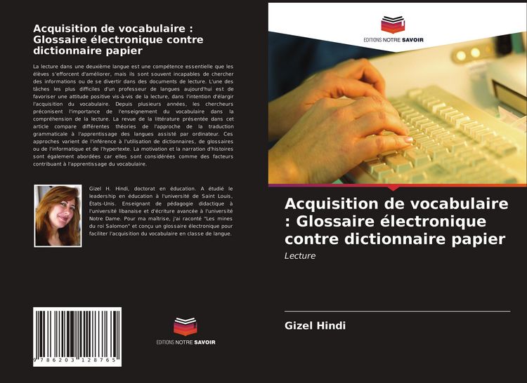 Produktbild: Acquisition de vocabulaire : Glossaire &eacute;lectronique contre dictionnaire papier