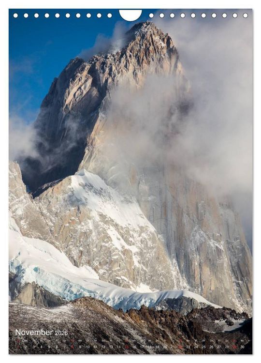 Produktbild: Majest&auml;tische Berge Cerro Fitzroy Patagonien (Wandkalender 2026 DIN A4 hoch), CALVENDO Monatskalender