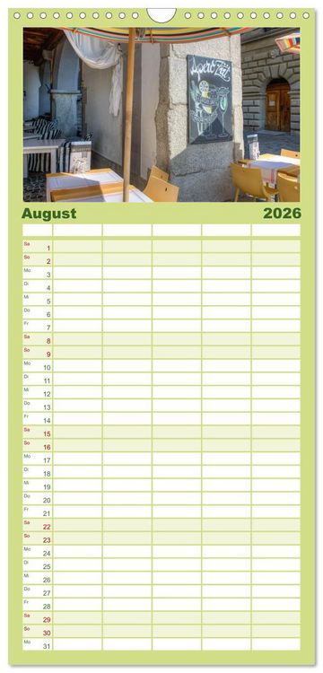 Produktbild: Familienplaner 2026 - Luzern an der Reuss mit 5 Spalten (Wandkalender, 21 x 45 cm) CALVENDO