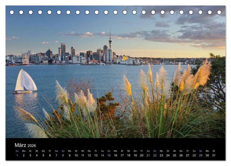 Produktbild: Traumziel Neuseeland 2026 (Tischkalender 2026 DIN A5 quer), CALVENDO Monatskalender