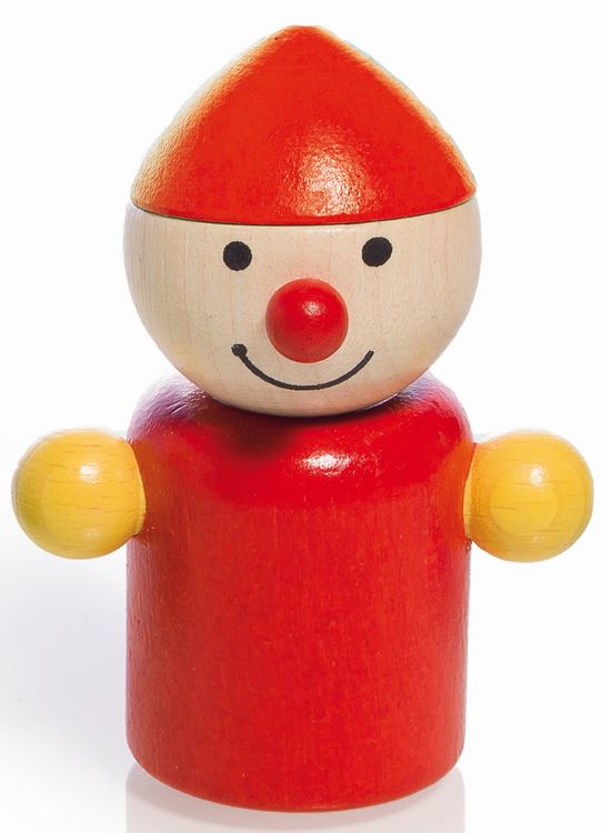 Produktbild: Pfingstweid - Wicht Flori rot aus Buche, Holz Figur