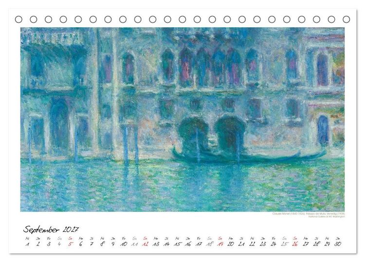 Produktbild: Venedig - Gem&auml;lde aus drei Jahrhunderten. Kunstkalender (Tischkalender 2027 DIN A5 quer), CALVENDO Monatskalender