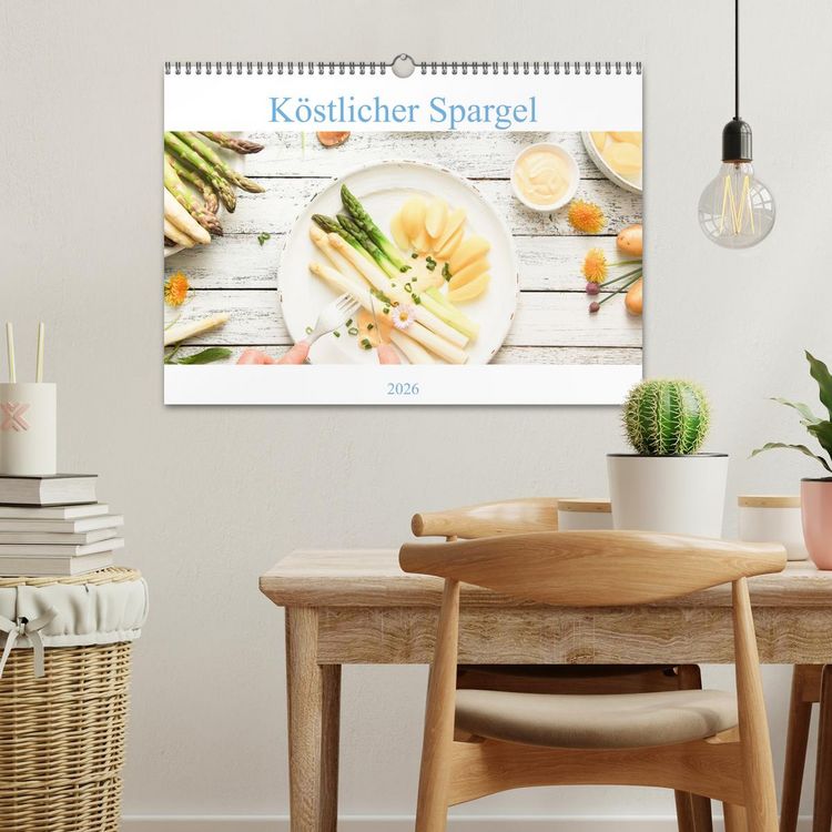 Produktbild: K&ouml;stlicher Spargel (Wandkalender 2026 DIN A3 quer), CALVENDO Monatskalender