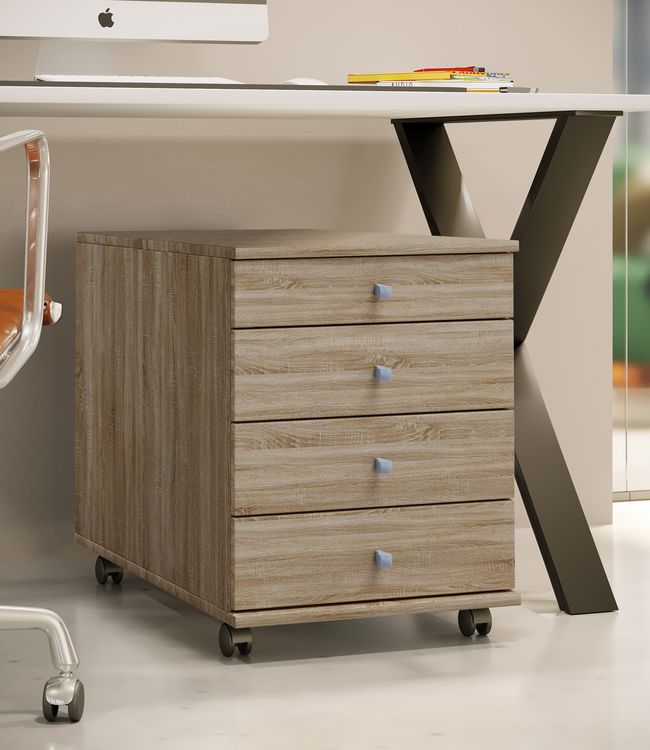 Produktbild: Rollcontainer B&uuml;rocontainer Schublade Lona 75 cm