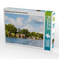 Produktbild: CALVENDO Puzzle Bootsh&auml;user an der Mecklenburgischen Seenplatte | 1000 Teile Lege-Gr&ouml;&szlig;e 64x48cm Foto-Puzzle f&uuml;r gl&uuml;ckliche Stunden